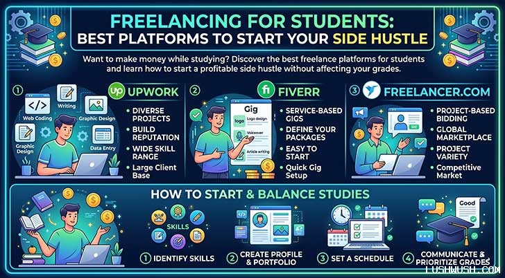 Freelancing For Students: Best Platforms To Start Your Side Hustle