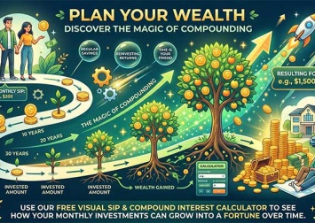 Visual compound interest and sip calculator: p..