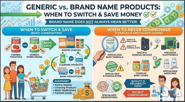 Generic Vs. Brand Name Products: When To Switch To Save Money