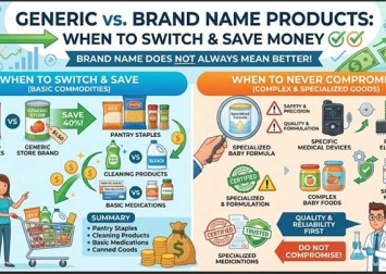 Generic vs. brand name products: when to switch to save money