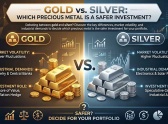 Gold vs. silver: which precious metal is a safer investment?..