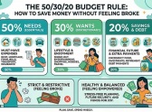 The 50/30/20 budget rule: how to save money without feeling..