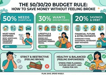 The 50/30/20 budget rule: how to save money without feeling broke (part 1)