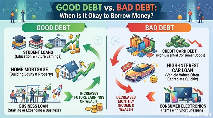 Good Debt Vs. Bad Debt: When Is It Okay To Borrow Money? (part 3)